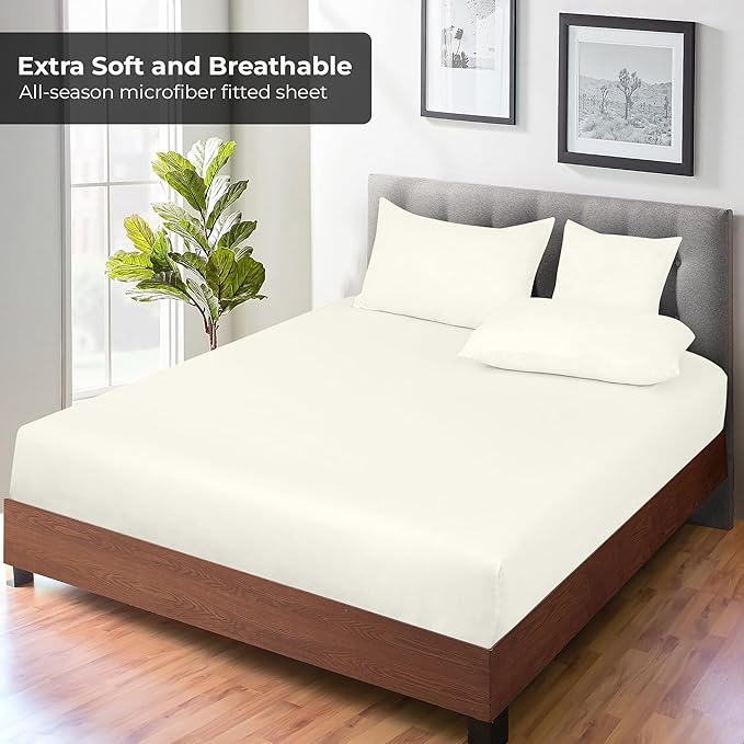 Royale Linens Fitted Sheet Twin - Image 4