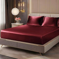 BEDELITE Satin Fitted Sheet and Pillowcases Set, Luxury Soft Similar to Silk by BEDELITE