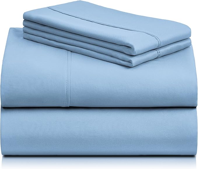 LuxClub 4 PC Queen Sheet Set, Breathable Luxury Bed Sheets, Deep Pockets 18" - Image 8