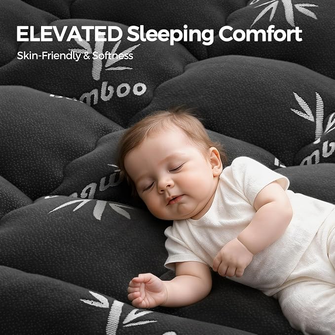 Mattress Topper King Size, Cooling Extra Thick Breathable Viscose Made from - Image 3