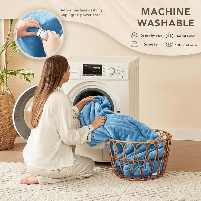 Homemate Electric Heated Blanket Full Size - Image 7