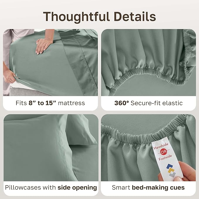 California Design Den Split King Sheet Set - Image 6