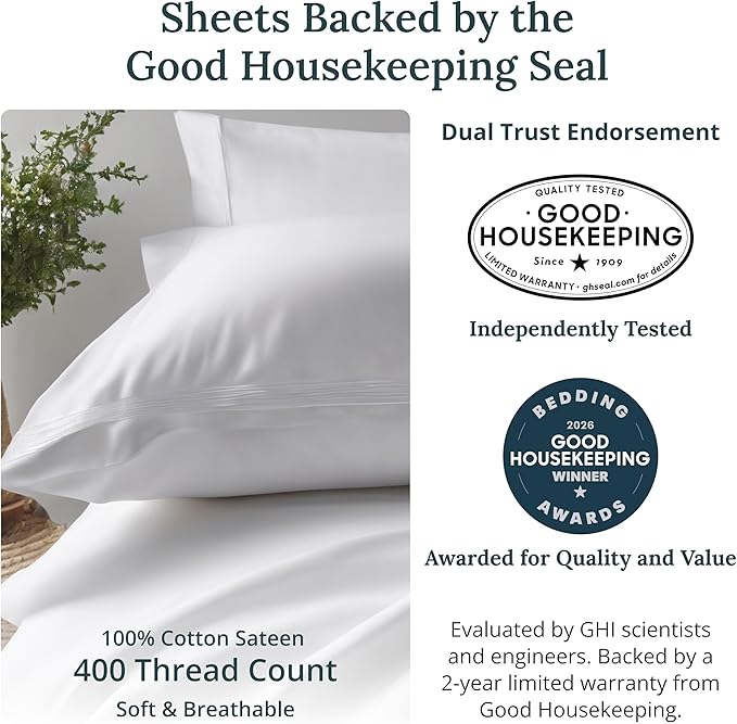 California Design Den 2-Pack Twin XL Sheet Set - Image 2