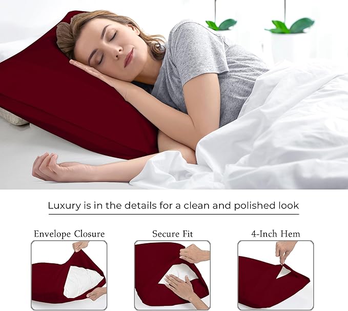 Royale Linens Standard Pillowcase Set of 2 - Image 7