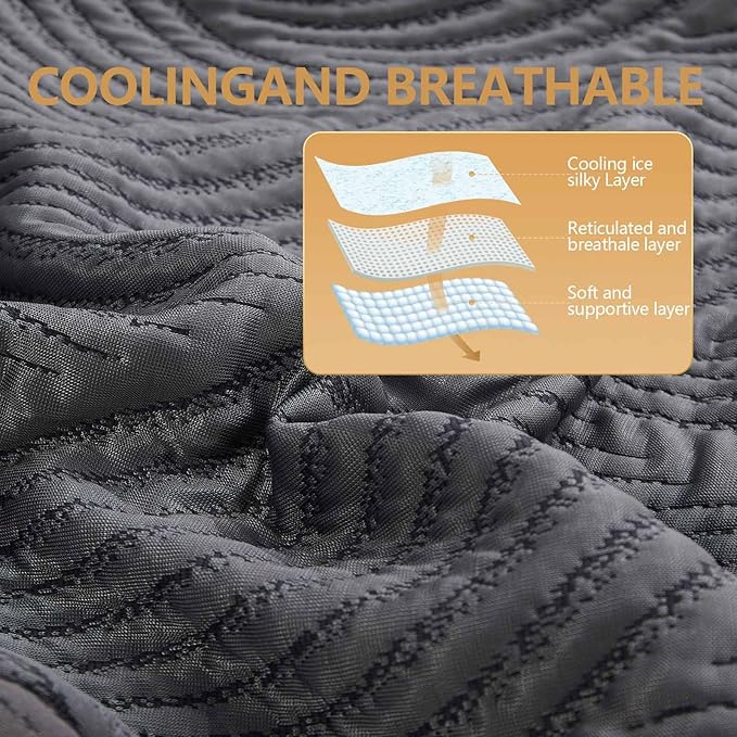 Pillows Queen Size Set of 2 Cooling Memory Foam Pillows - Image 6