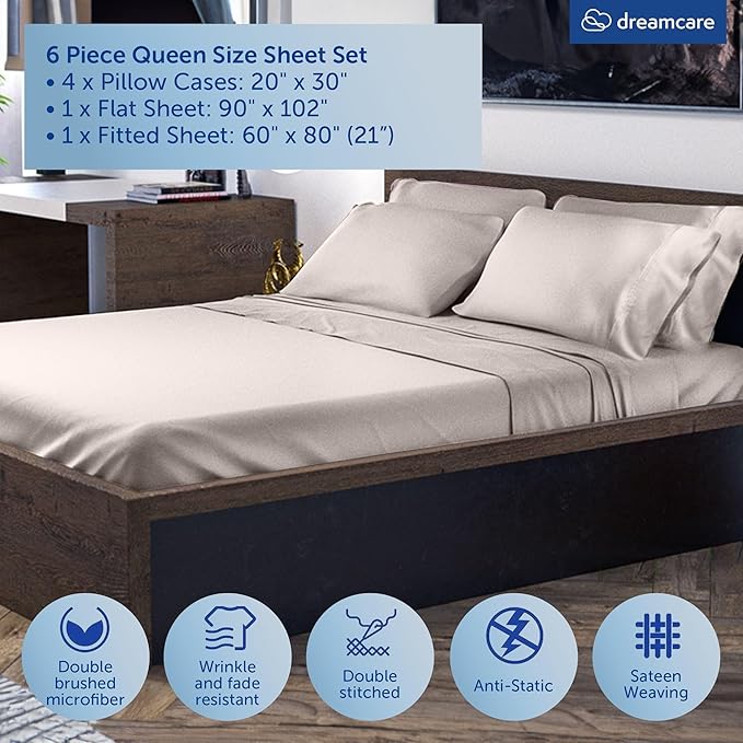 DREAMCARE Queen Sheet Set - Image 2