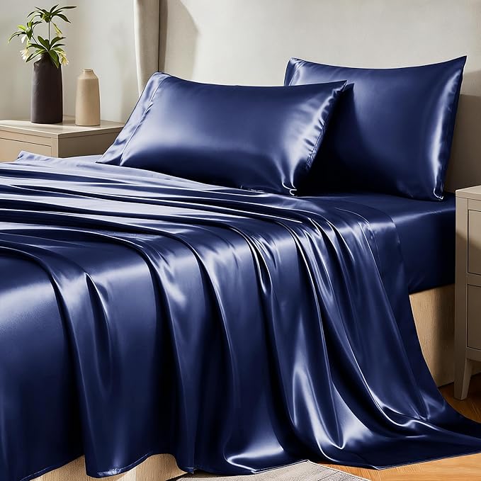 CozyLux Satin Sheets Full Size Sheets by CozyLux