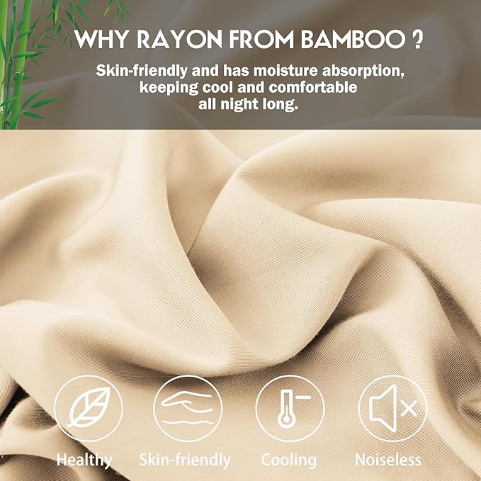 Pillowcases Queen Size 2 Pack, Cooling Viscose from Bamboo Pillow Cases - Image 2