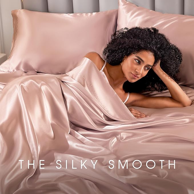 FreshCulture Satin Sheets Twin XL Bed Set - Image 6