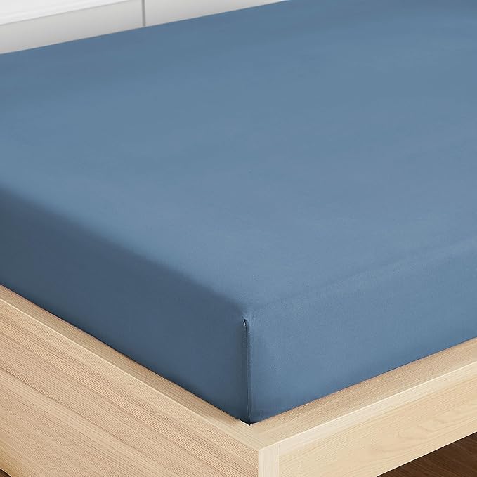 Twin Fitted Sheet Only with Full Elastic & Built in Corner Sheet Straps to - Image 4