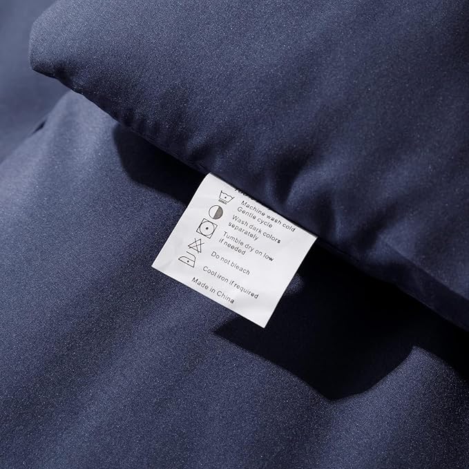 ROSGONIA Oversized Queen Comforter Navy Blue - Image 8