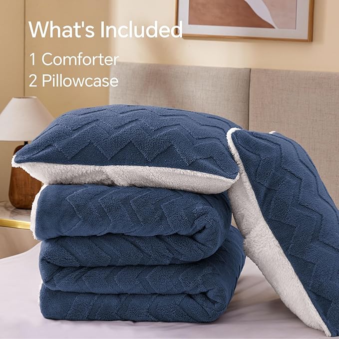 BEDELITE Fluffy King Size Comforter Set - Image 8