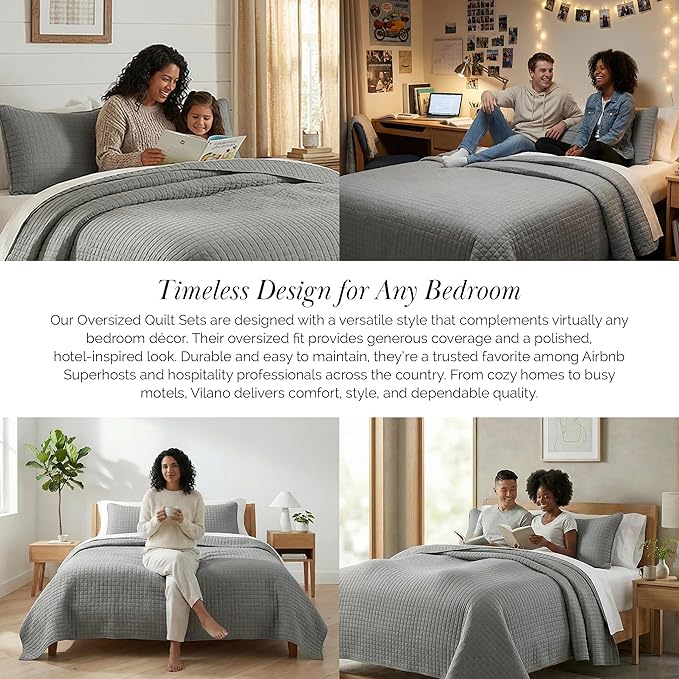 Southshore Fine Living, Inc. Twin XL Comforter Quilt Bedding Set, Dorm Room - Image 6