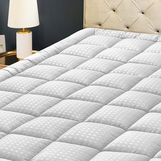 HYLEORY Twin Mattress Pad Quilted Fitted Mattress Protector Cooling Pillow Top by HYLEORY-YourBeddingExpert