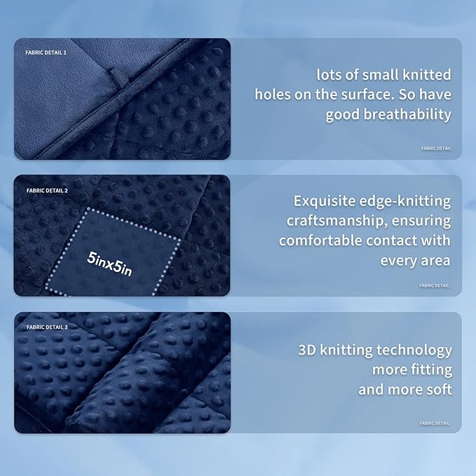 Topcee Weighted Blanket for Adults, Minky Dots Heavy Blanket for 190-210lbs - Image 6