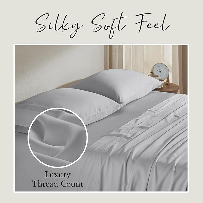 Karissa Mae Cooling Bamboo Viscose King Size Pillowcase Set | 100% FSC - Image 6