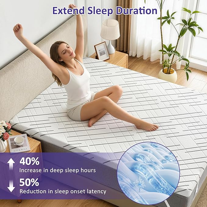 3 Inch Gel Memory Foam Mattress Topper Twin Size - Image 2
