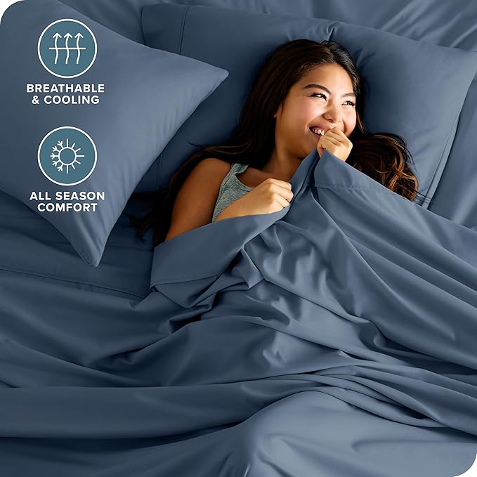 Bare Home Split Head Flex King Sheet Set - Image 4