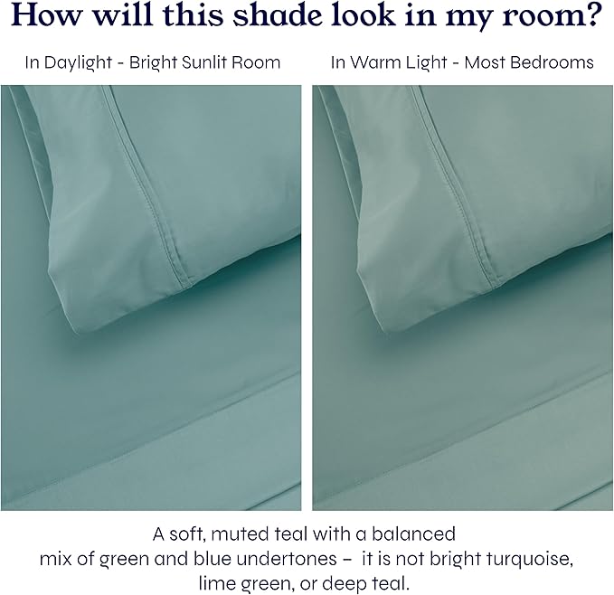 California Design Den Deep Fitted Sheets Full, Soft 400 Thread Count 100% Cotton - Image 5