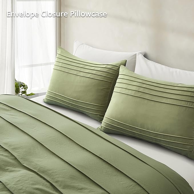 Oli Anderson Sage Green Duvet Cover Queen Size - Image 6