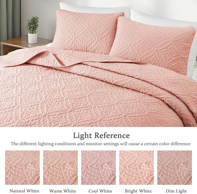 Exclusivo Mezcla Twin Quilt Bedding Set, Lightweight Soft Bedspreads Coverlets - Image 3
