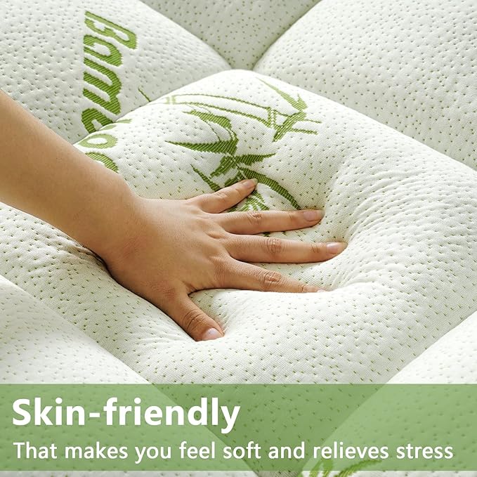 PATSBA Premium Viscose Made from Bamboo Short Queen RV Size Mattress Topper - Image 3