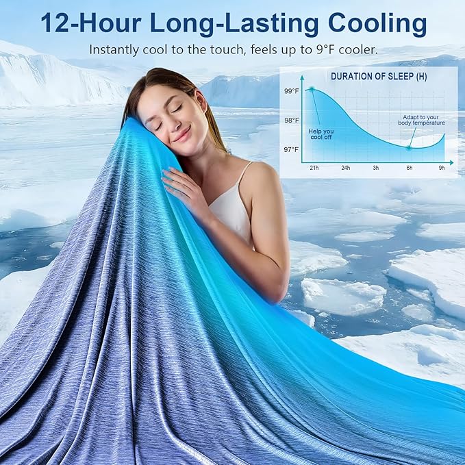 KMUSET Cooling Blanket King Size, Double Sided Summer Cooling Blankets - Image 2