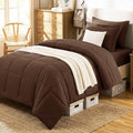 CozyLux Twin XL Comforter Set Brown by CozyLux