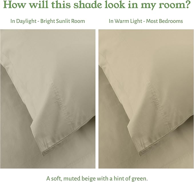 California Design Den Soft 100% Organic Cotton Sheets Twin XL Size Set - Image 5