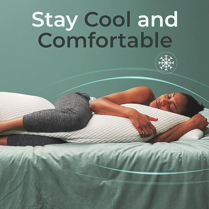 Snuggle-Pedic Body Pillow for Adults, Cozy Comfort Down Alternative Pregnancy - Image 5