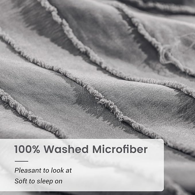 NEXHOME PRO Twin Duvet Cover, Soft and Lightweight 100% Washed Microfiber - Image 4