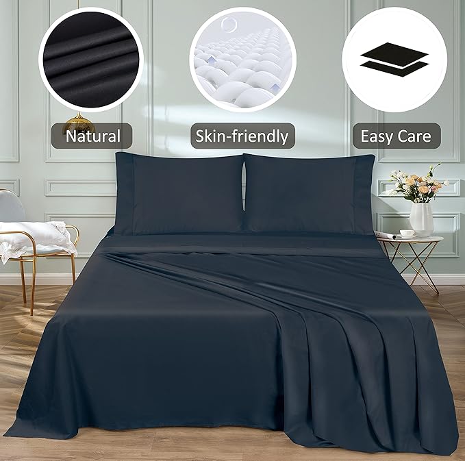 Flat Sheet Only Full Size, 400 TC 100% Egyptian Cotton Flat Sheet - Image 4