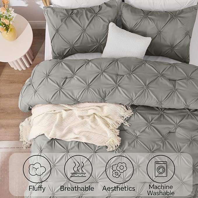 BEDELITE Grey Twin Comforter Set - Image 5