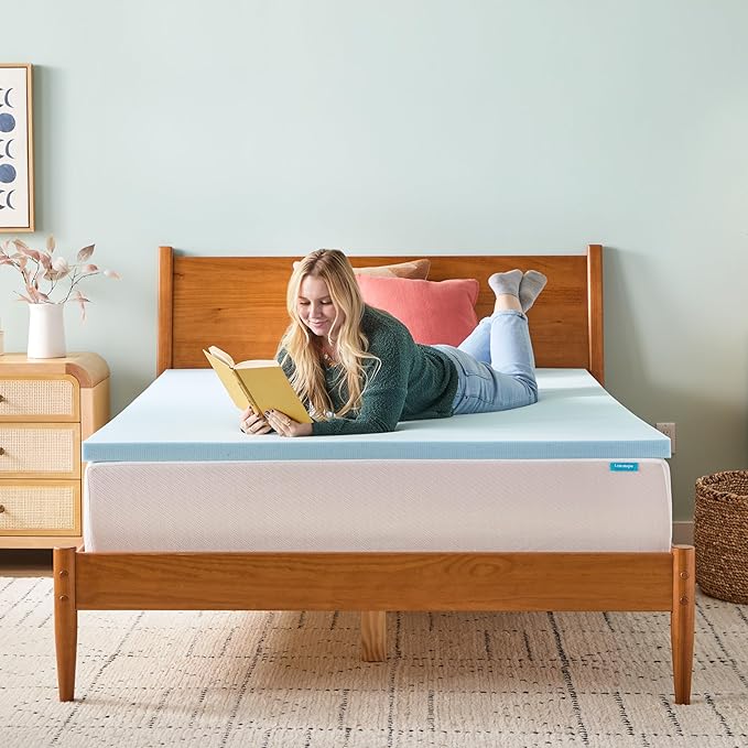 Linenspa Memory Foam Mattress Topper, Small Twin Size - Image 7