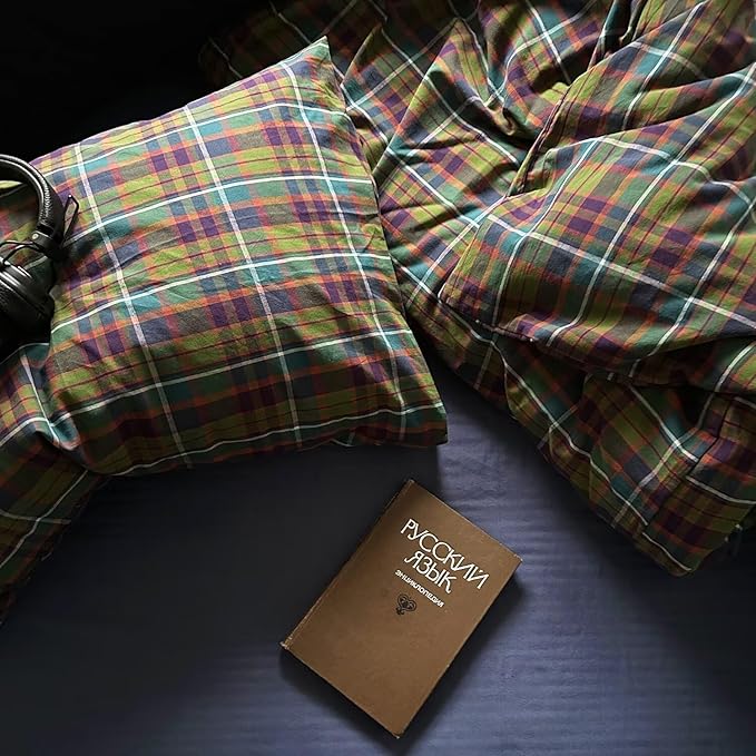 mixinni Buffalo Plaid Duvet Cover King Size - Image 6