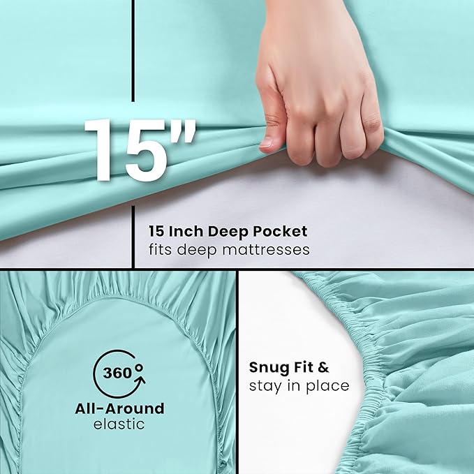 Utopia Bedding Queen Fitted Sheet - Image 3