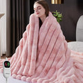 Heated Throw Blanket, Faux Fur Cozy Heating Blanket by Unknown