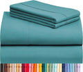 LuxClub 4 PC California King Sheet Set, Breathable Luxury Bed Sheets, Deep by LuxClub