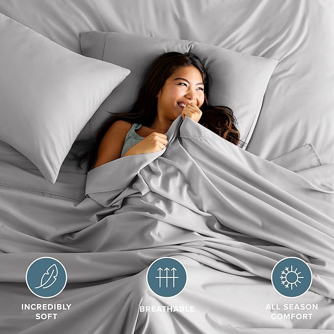 Bare Home Full Flat Sheet - Image 3
