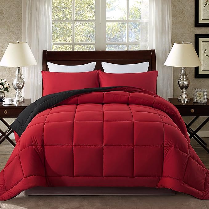 DOWNCOOL Queen Comforter Set -All Season Bedding Comforters Sets by DOWNCOOL