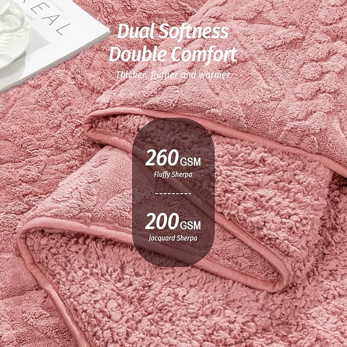 Wemore Weighted Blanket for Adults Twin Size 15 lbs, Dual Sided Soft Fuzzy - Image 2