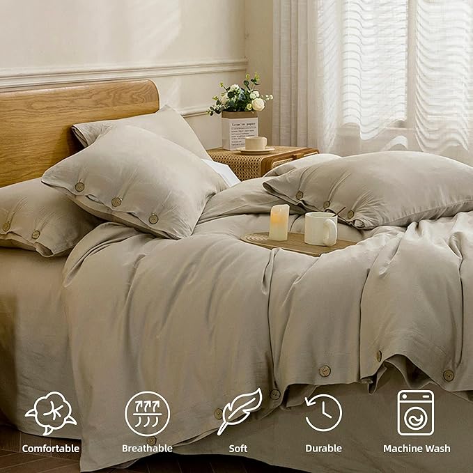 JELLYMONI Cotton Duvet Cover Twin Size - Image 4