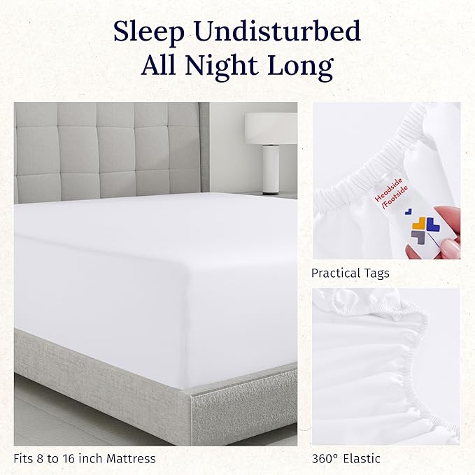 California Design Den Queen Size Fitted Sheet Only - Image 6