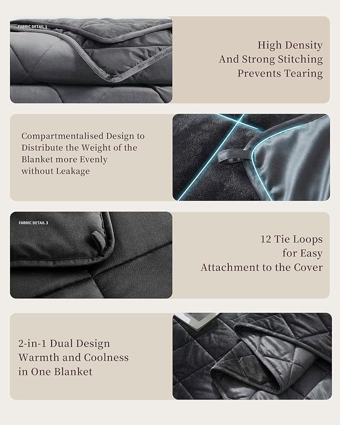 L'AGRATY Queen Size Weighted Blanket - Image 8