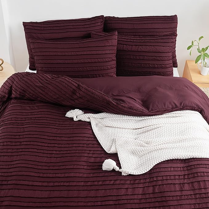 NEXHOME PRO Duvet Cover King, 3 Pieces Boho Tufted Duvet Cover Set, Soft and - Image 7
