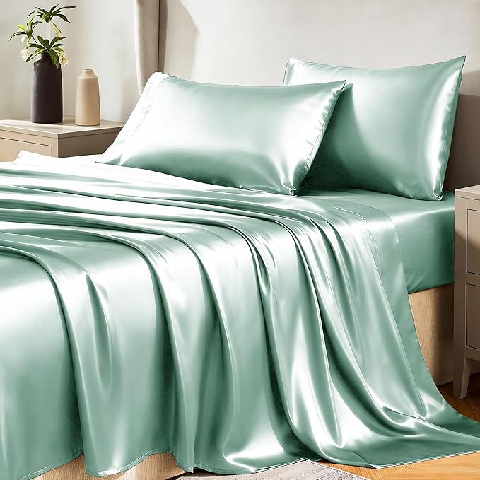 CozyLux Satin Sheets Full Size Sheets by CozyLux