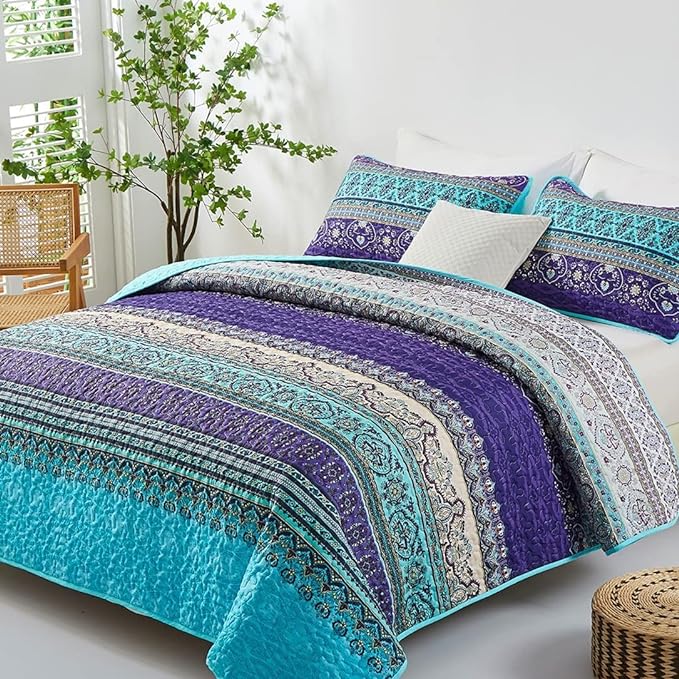 WONGS BEDDING Boho Quilt Full Size - Image 2