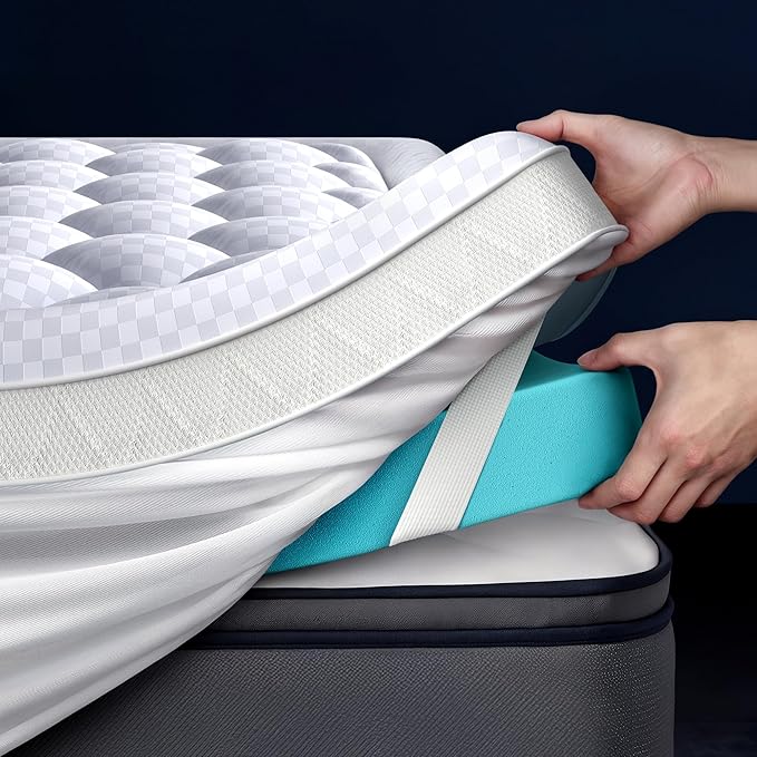 5 Inch Mega Support Memory Foam Twin Mattress Topper by Biteany