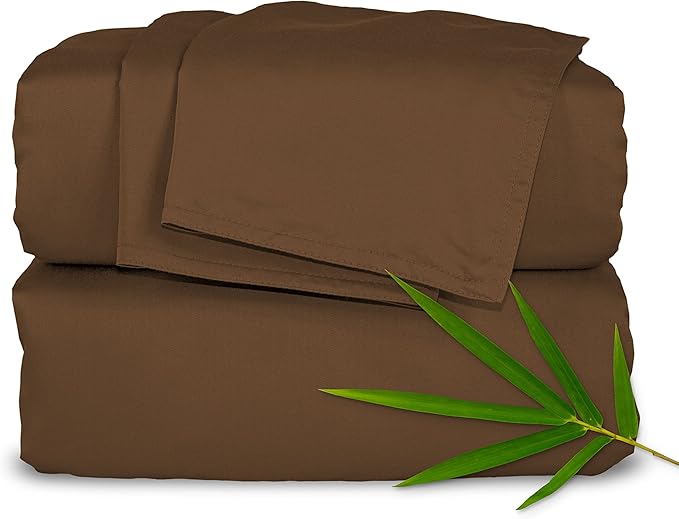 Pure Bamboo Twin Sheets, Genuine 100% Organic Viscose Derived from Bamboo Bed by PureBamboo