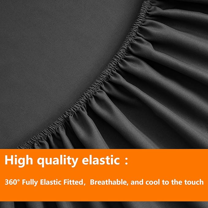 TAIMIT Dark Grey Twin Size Comforter Set - Image 6